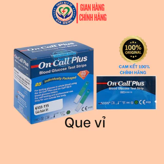 Hộp 25 Que Thử Đường Huyết On Call Plus Dùng Cho Máy On Call Plus & On Call EZ II (Vỉ)