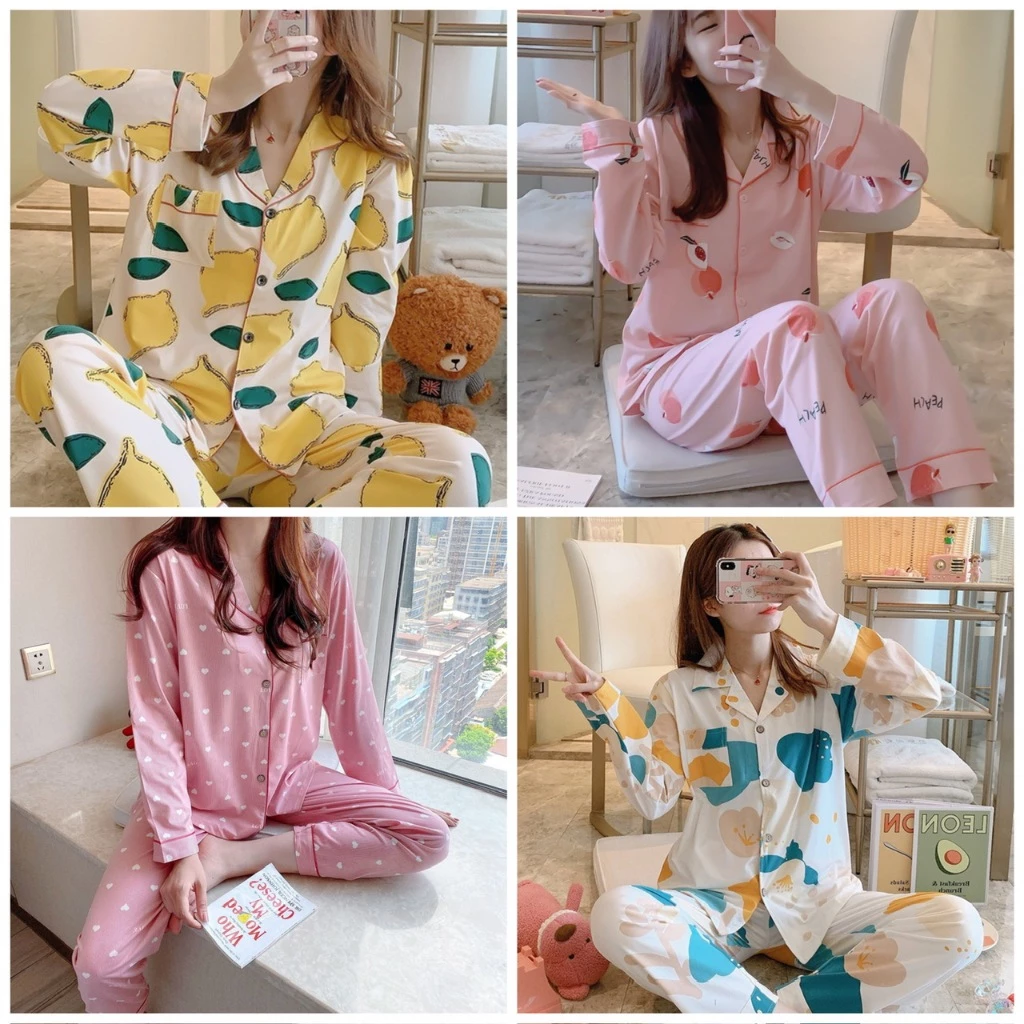 Bộ pijama mặc nhà chất cotton siêu mềm mịn dày dặn big size đến 75kg (Hàng Có Sẵn)