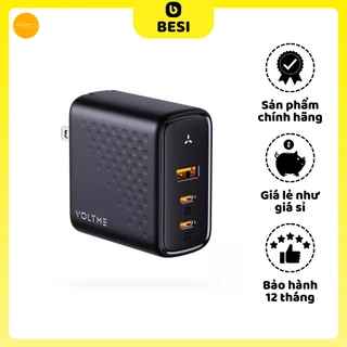 Cốc Sạc Nhanh Voltme Revo 100 Triple-Port PD 100W Wall Charger with GaN Tech ( 2 Type-C + USB)