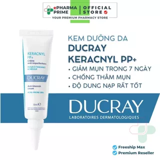 Kem Dưỡng Ducray Keracnyl PP Anti-Blemish Soothing Cream Giảm Mụn, Mờ Vết Thâm 30ml