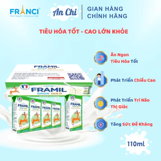 Sữa bột pha sẵn Framil Grow Gold, phát triển chiều cao, tăng cân, thị giác, hộp 110ml