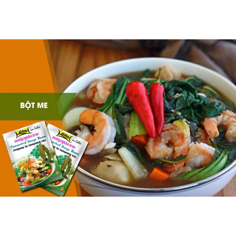 Gói Gia vị bột me nấu canh chua Lobo Thái / Lẩu me 40gr. Sinigang Sa Sampalok Mix 💯 Chính hãng