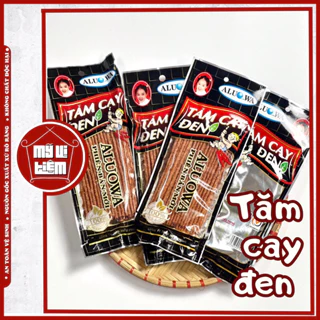 Tăm cay đen, bim que cay đen Aluowa (gói 20g) Mỹ Vị Tiệm ăn vặt tuổi thơ