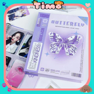 Binder A5 Bản Special Album Rỗng Sổ Đựng Card Bo Góc Thần Tượng Kpop Butterfly Timo VPBL15