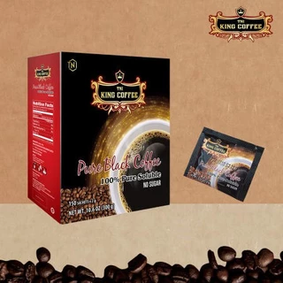 Cà Phê Hòa Tan Đen Pure Black Coffee Hộp 150 gói x 2g King Coffee TNI