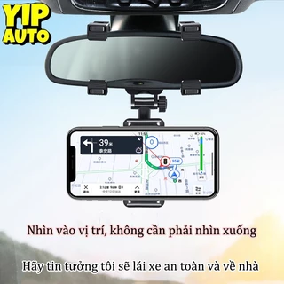 Kẹp điện thoại ô tô YIPAUTO Kẹp điện thoại gương chiếu hậu Giá đỡ điện thoại gương chiếu hậu Giá đỡ điện thoại xe hơi