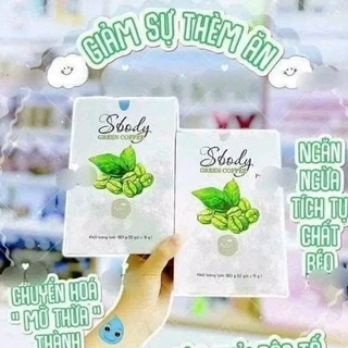 2 Hộp CÀ PHÊ NẤM SBODY GREEN date mới ( CHÍNH HÃNG 100%)