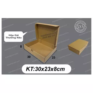 [Combo 100 cái] 30x23x8 cm Hộp nắp gài