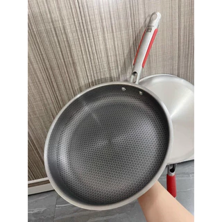 Chảo Đức vân tổ ong inox dày dặn siêu bền chống dính cao