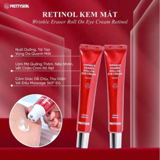 Kem dưỡng mắt Pretty Skin Wrinkle Eraser Roll On Eye Cream Retinol 30ml