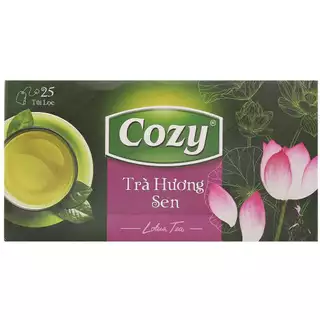 Trà túi lọc cozy Sen Hộp 50g (25 gói x 2g)