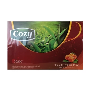 Trà túi lọc cozy Đào 50 Gói Hộp 50g (50 gói x 2g)