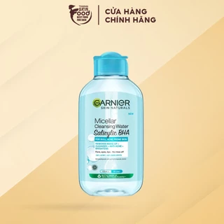 [HB GIFT] Tẩy Trang Garnier Skin Naturals Micellar Cleansing Water Salicylic BHA Nắp Xanh 125ml (HÀNG TẶNG KHÔNG BÁN)