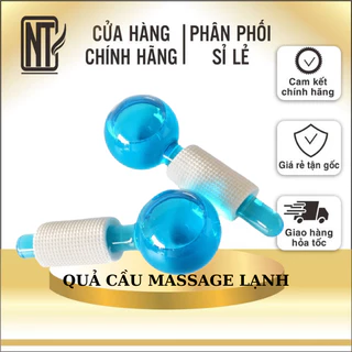 [NTC] Cặp Quả cầu lạnh massage mặt, đẩy tinh chất, thư giãn sâu