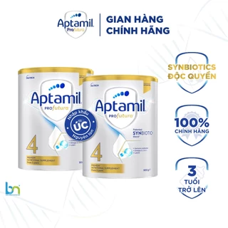 Combo 2 hộp sữa Aptamil Profutura Úc số 4 dành cho bé trên 3 tuổi 900g