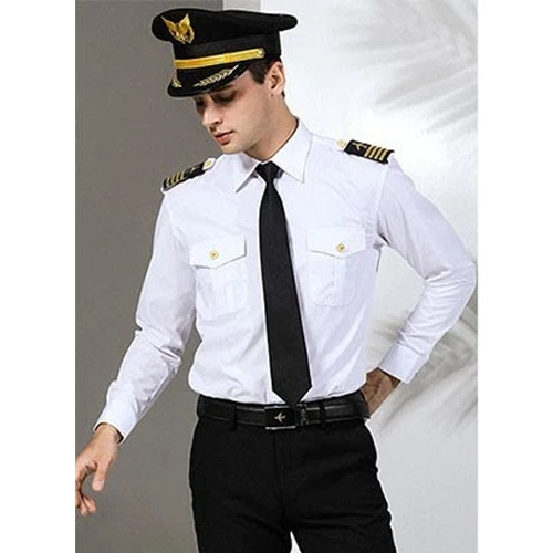 Áo đồng phục bảo vệ, vệ sĩ màu trắng dài tay