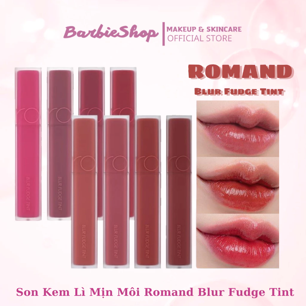 Son Kem Lì Lên Màu Chuẩn Mịn Môi Romand Blur Fudge Tint 5g [01-16]