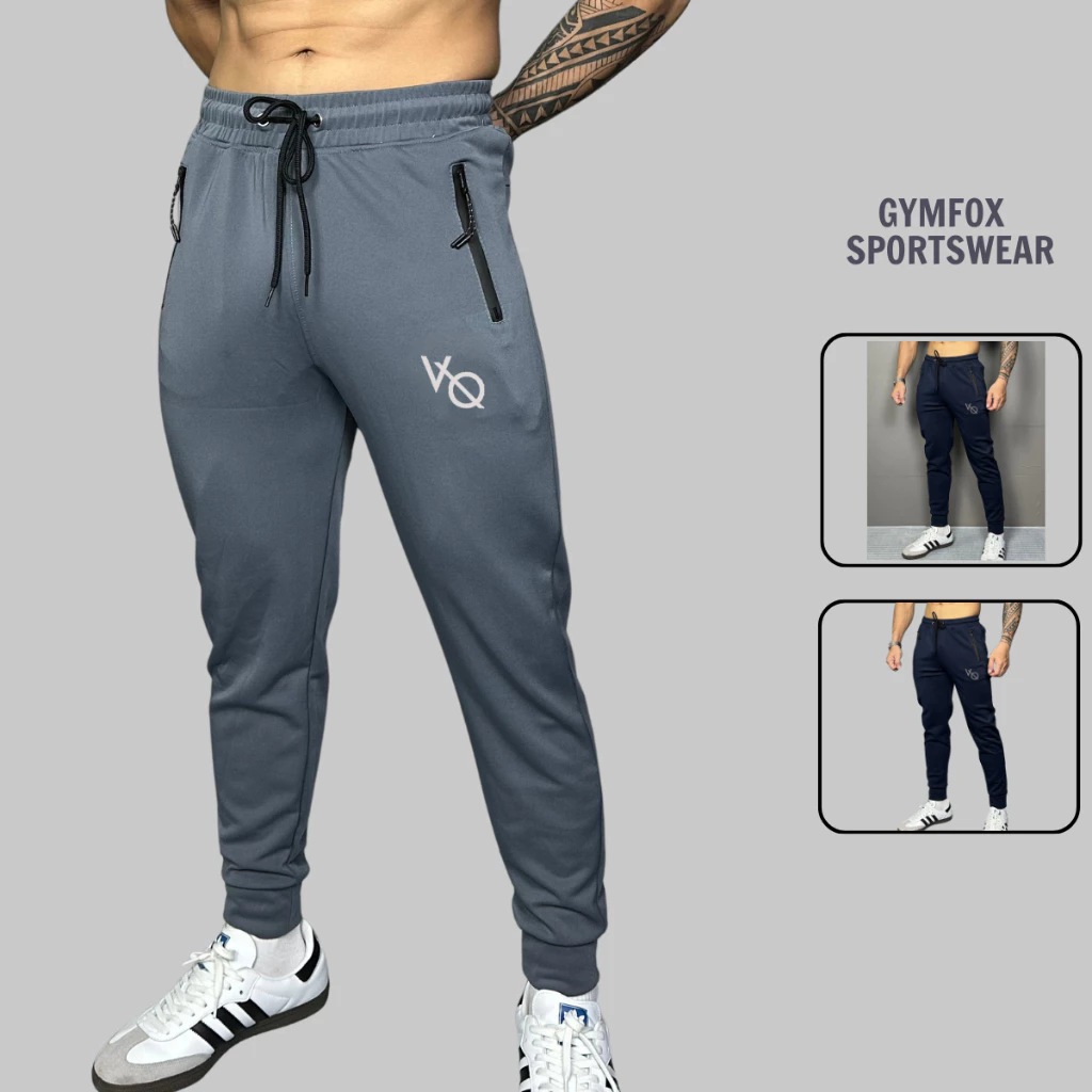 Quần Dài Thể Thao Nam, Quần Jogger Chất Poly 2 Da Cao Cấp Logo VQ