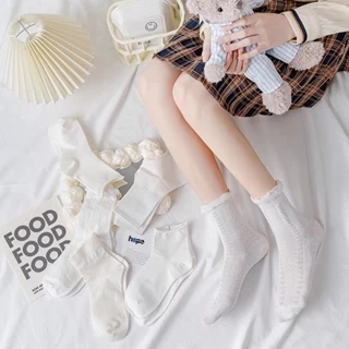 Tất nữ Lolita - Vớ nữ dệt kim co giãn 4 chiều phong cách vintage thời trang dành cho nữ