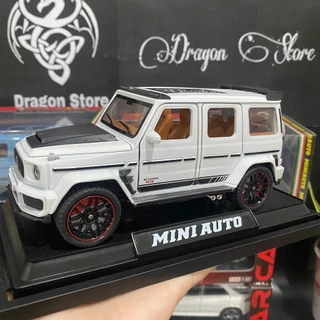 Mô hình xe ô tô kim loại Mercedes Benz G63 có đế tỉ lệ 1:32 khung thép chắc chắn