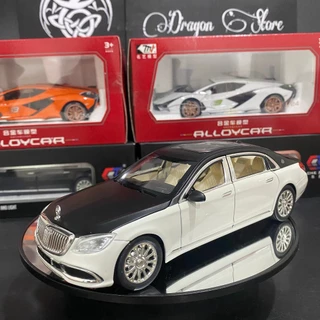 Mô hình xe ô tô hợp kim Mercedes S600 Maybach tỉ lệ 1:24 khung thép chắc chắn M