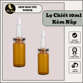 [Lọ 10ml Kèm Nắp] Lọ Chiết Serum 10ml Nút Nhọn Kèm Nắp - Dụng Cụ Spa