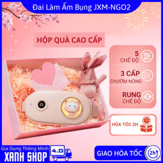 Máy massage chườm ấm bụng JXM-NGO2, Có hộp quà tặng, Giảm đau bụng kinh đến kì, chườm nóng, hỗ trợ chăm sóc sức khỏe