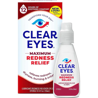 [🇺🇸 Bill Mỹ] Nước nhỏ mắt Clear Eyes Redness Relief của Mỹ