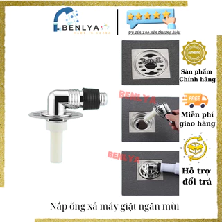 Nắp ống xả máy giặt ngăn mùi, đầu nối ống nước góc 90 độ, đậy kín ga thoát sàn