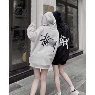 Áo khoác Hoodie Stu-ssy Basic Form Unisex Nam Nữ - chất liệu 100% cotton Full Tag