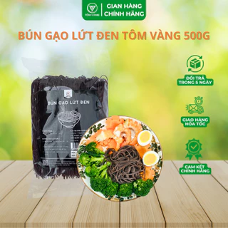 Bún Gạo Lứt Đen Hữu Cơ Tôm Vàng  Ăn Kiêng - Healthy - Eatclean - Tiểu Đường - Thực Dưỡng