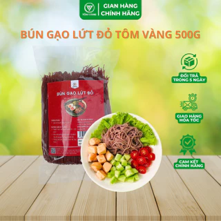 Bún Gạo Lứt Đỏ Hữu Cơ Tôm Vàng Ăn Kiêng - Healthy - Eatclean - Tiểu Đường - Thực Dưỡng