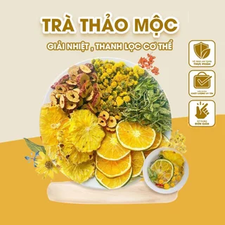 Trà thảo mộc detox hoa quả sấy khô giúp đẹp da, tốt cho sức khỏe