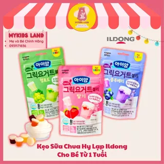 [DATE T12.2024] Kẹo Sữa Chua Dẻo Hy Lạp ILDONG Hàn Quốc Chính Hãng cho bé ăn dặm gói 50g