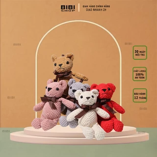 Gấu bông mini len siêu dễ thương size 16 x 10 cm