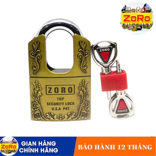 Ổ khóa cao cấp ZORO 6 phân bông lúa chống cắt⚡FREE SHIP⚡ KHÓA BẤM KHÔNG CẦN CHÌA,Ổ Khóa công nghệ Mỹ