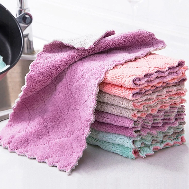 Combo 20 Khăn Lau Bếp Lau Tay 2 Mặt ZICZAC Đa Năng Thấm Hút Nước Cực Tốt Mềm Mịn Đa Năng Tiện Dụng