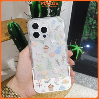 Ốp lưng iphone hình hoa văn có chân đế, phù hợp điện thoại iphone X/XS/11/12/13/14/Pro/Max/Pro Max