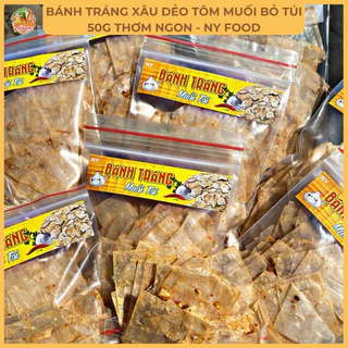 Bánh Tráng Muối Tỏi ( bánh mềm dẻo ) túi 50g thơm ngon - NY Food