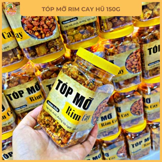 Tóp mỡ rim cay hũ 150g, Tóp mỡ liền da chiên giòn thơm ngon - NY Food