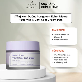 [Tím] Kem Dưỡng Sungboon Editor Meoru Podo Vita C Dark Spot Cream 50ml