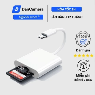 Đầu đọc thẻ nhớ Dancam SD, TF cho điện thoại | 2 trong 1| Tốc độ cao