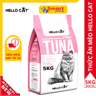 Thức Ăn Cho Mèo Vị Cá Ngừ Hello Cat Tuna Bao Xá 5KG