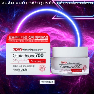 Kem Dưỡng 7Day Glutathione 700 V-Cream Dưỡng Trắng Da, Cấp Ẩm, Làm Mờ Thâm Nám, Giúp Đều Màu Da 50g