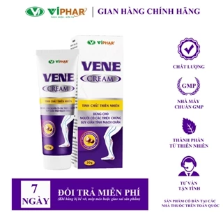 Kem Tĩnh Mạch, Giảm Đau Nhức, Mờ Gân Xanh Đỏ Do Suy Giãn Tĩnh Mạch Chân, VENE CREAM Tube 30g