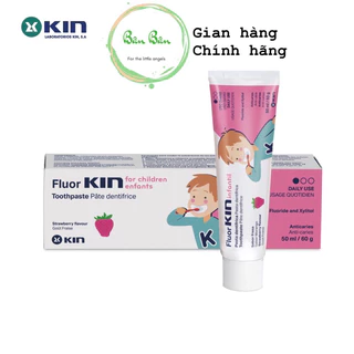 Kem đánh răng ngừa sâu răng Fluor Kin cho trẻ từ 1 tuổi