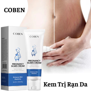 Kem Trị Rạn Da Coben Chăm Sóc Da Cho Phụ Nữ Mang Thai, Làm Mờ Vết Rạn Bụng, Dưỡng Ẩm, Phục Hồi Độ Đàn Hồi Cho Da