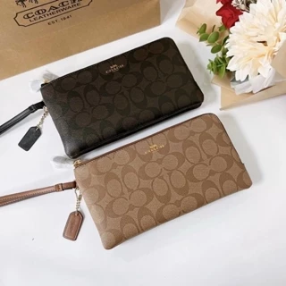 Ví COAC.H SIGNATURE DOUBLE ZIP WALLET 2 ngăn, gọn gàng và cực kỳ xinh