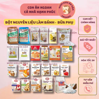 [Date T1/25-T4/27] Bột Nguyên Liệu Hữu Cơ Làm Bánh, Làm Bữa phụ (Bột mì - Bột Bắp - Bột Năng - Gelatine...) Túi Zip 100g