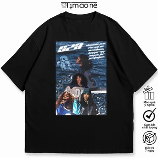 Áo Thun SZA Album SOS, Áo SZA Phối Hình Thần Tượng Cho Fan. 100% Cotton, Co Giãn 2 Chiều